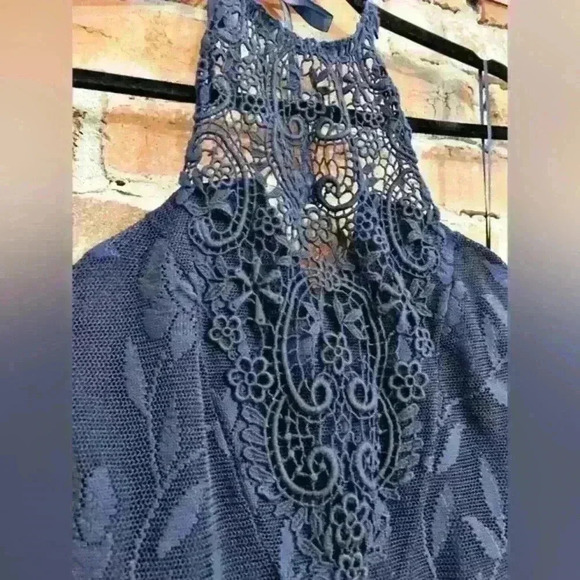 Free People Navy Blue Figure Skater Dress‎ Size Small - Picture 2 of 7